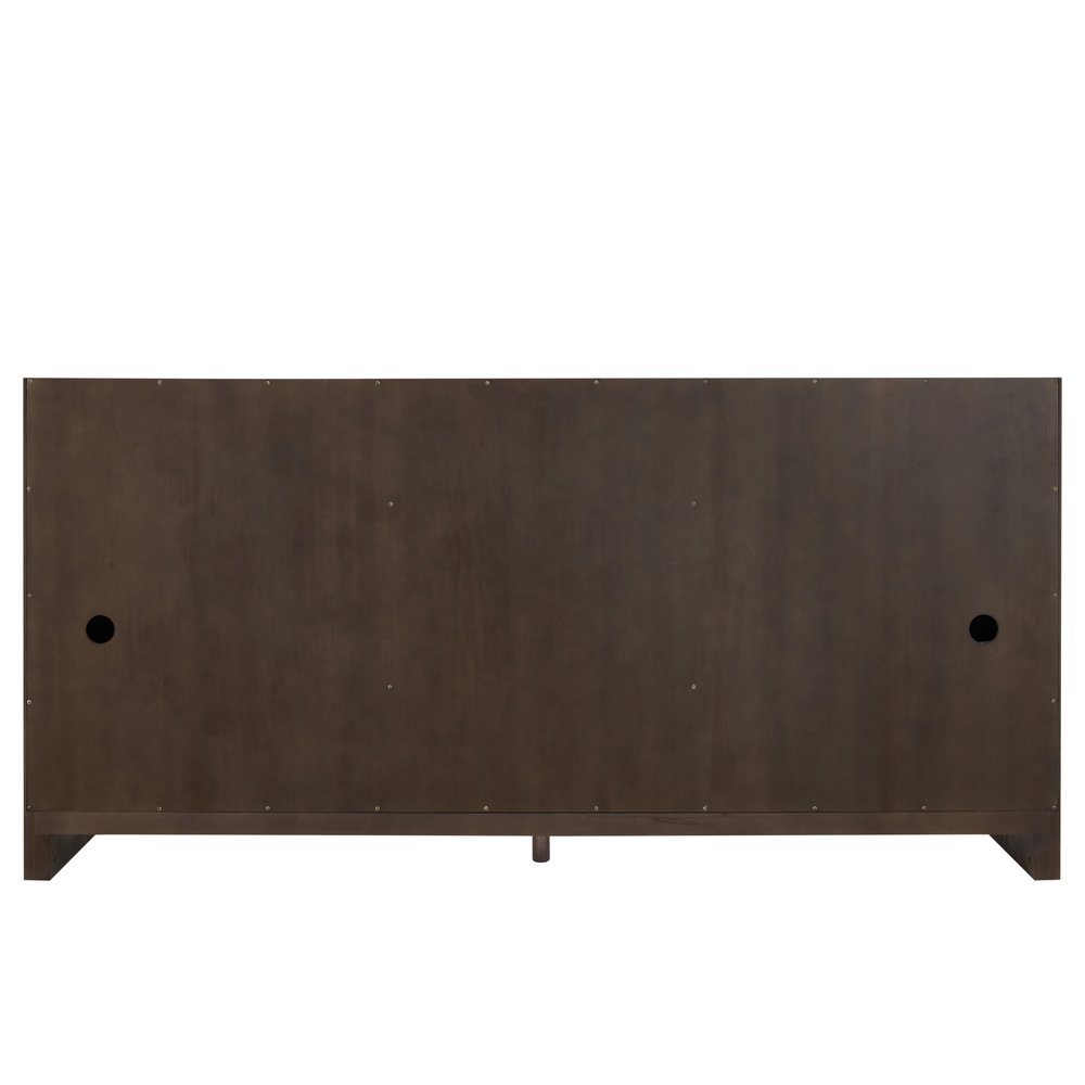 James Martin - Gracyn 72" Double Vanity, Sable, w/ 3 CM White Zeus Quartz Top - D125-V72-SBL-3WZ view 9