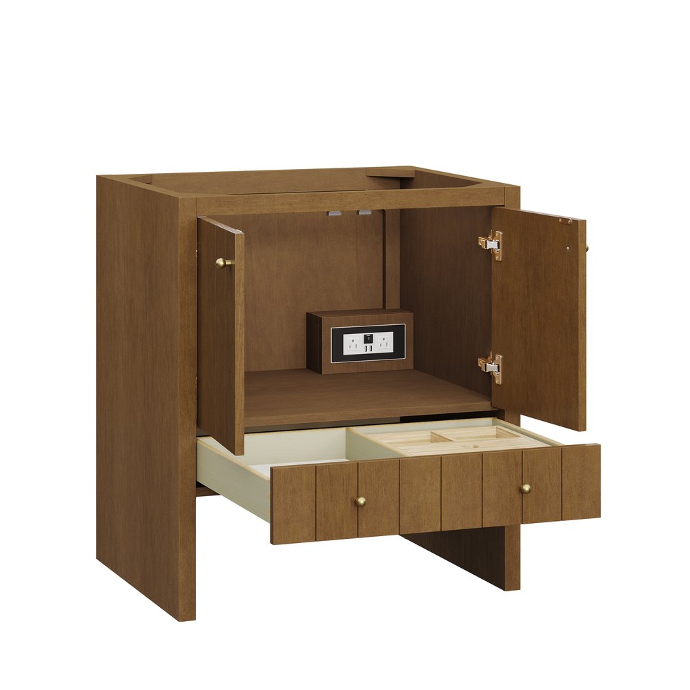 James Martin - Hudson 30" Single Vanity Cabinet, Honey Oak - 435-V30-HNO view 4