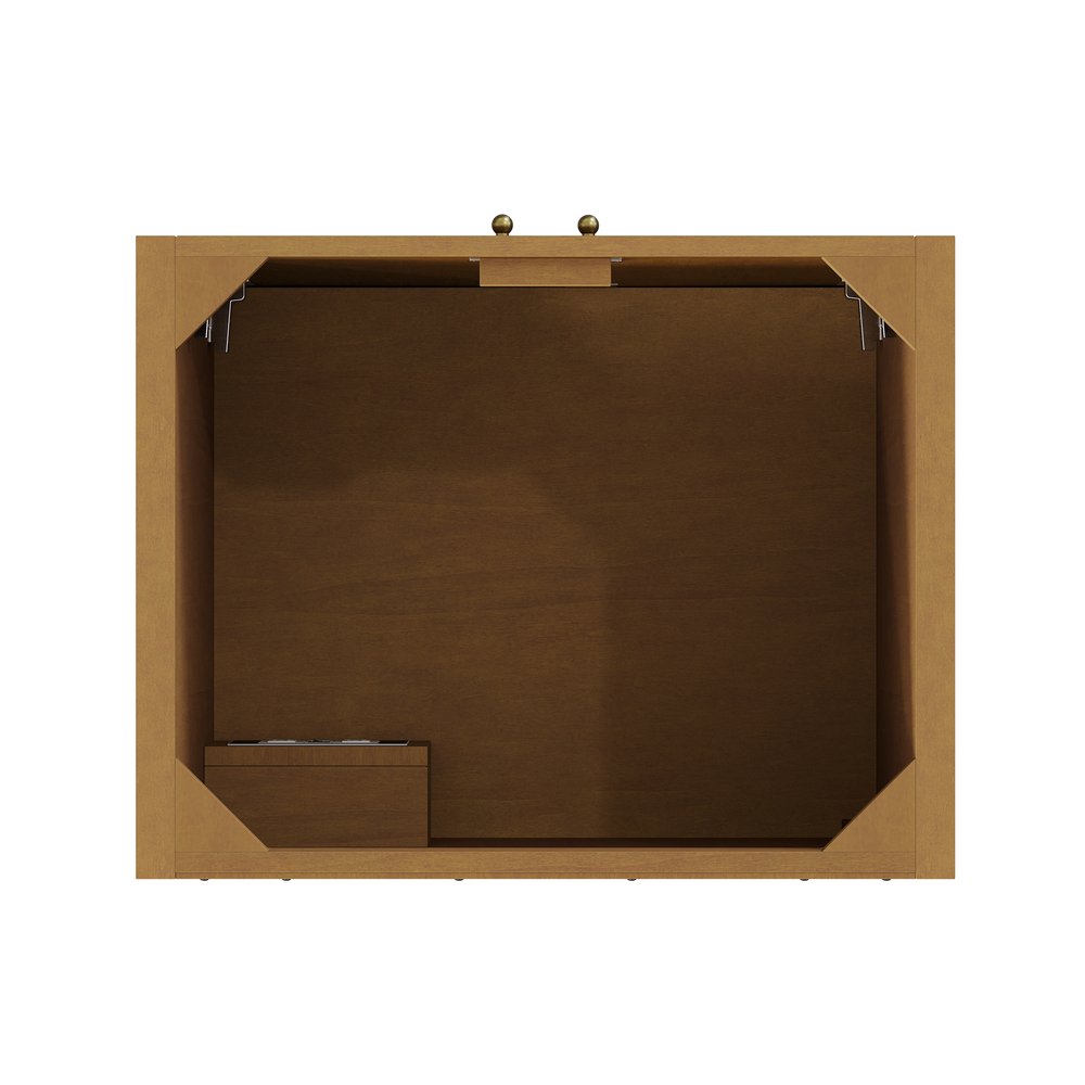 James Martin - Hudson 30" Single Vanity, Honey Oak w/ 3 CM Eternal Jasmine Pearl Silestone Top - 435-V30-HNO-3EJP view 6