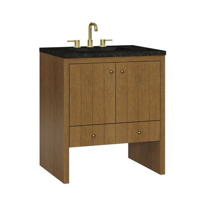 James Martin - Hudson 30" Single Vanity, Honey Oak w/ 3 CM Phantome Eclos Top - 435-V30-HNO-3PHT view 11