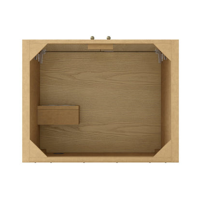 James Martin - Hudson 30" Single Vanity, Light Natural Oak w/ 3 CM Lime Delight Silestone Top - 435-V30-LNO-3LDL view 6