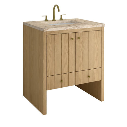 James Martin - Hudson 30" Single Vanity, Light Natural Oak w/ 3 CM Tajnar Eclos Top - 435-V30-LNO-3TJR view 11
