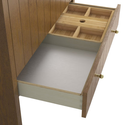 James Martin - Hudson 36" Single Vanity, Honey Oak w/ 3 CM Lime Delight Silestone Top - 435-V36-HNO-3LDL view 16