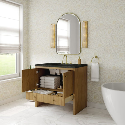James Martin - Hudson 36" Single Vanity, Light Natural Oak, w/ 3 CM Phantome Eclos Top - 435-V36-LNO-3PHT view 5