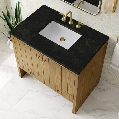 James Martin - Hudson 36" Single Vanity, Light Natural Oak, w/ 3 CM Phantome Eclos Top - 435-V36-LNO-3PHT view 8