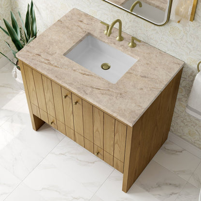 James Martin - Hudson 36" Single Vanity, Light Natural Oak, w/ 3 CM Tajnar Eclos Top - 435-V36-LNO-3TJR view 8