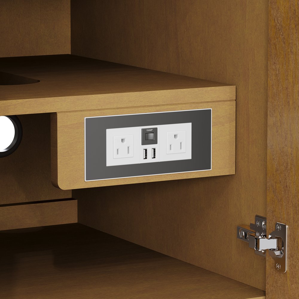 James Martin - Hudson 48" Single Vanity, Honey Oak w/ 3 CM Carrara Marble Top - 435-V48-HNO-3CAR view 14