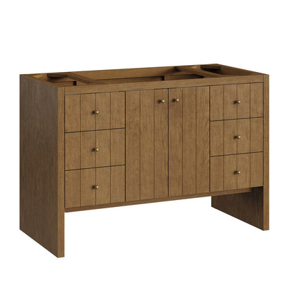 James Martin - Hudson 48" Single Vanity, Honey Oak w/ 3 CM Lime Delight Silestone Top - 435-V48-HNO-3LDL view 2