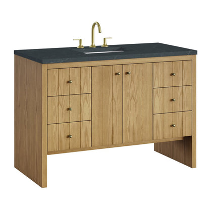 James Martin - Hudson 48" Single Vanity, Light Natural Oak w/ 3 CM Charcoal Soapstone Top - 435-V48-LNO-3CSP view 11