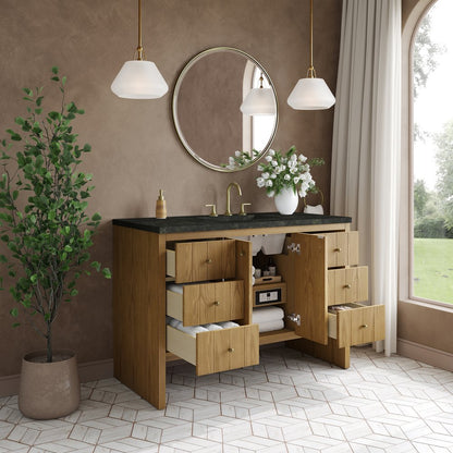 James Martin - Hudson 48" Single Vanity, Light Natural Oak, w/ 3 CM Phantome Eclos Top - 435-V48-LNO-3PHT view 5