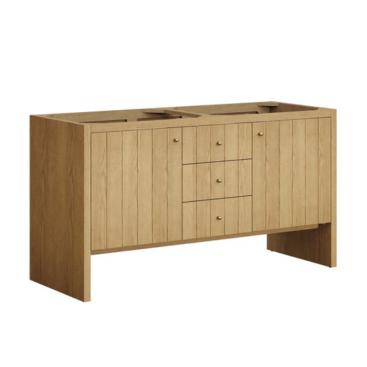 James Martin - Hudson 60" Double Vanity Cabinet, Light Natural Oak - 435-V60D-M-LNO view 1