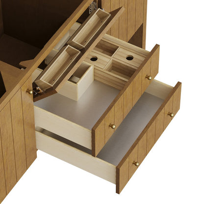 James Martin - Hudson 60" Single Vanity Cabinet, Honey Oak - 435-V60S-HNO view 9