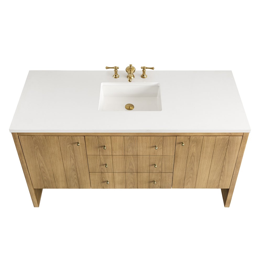 James Martin - Hudson 60" Single Vanity Cabinet, Light Natural Oak - 435-V60S-LNO view 5