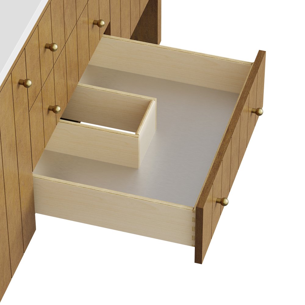 James Martin - Hudson 60" Single Vanity, Honey Oak w/ 3 CM Phantome Eclos Top - 435-V60S-HNO-3PHT view 16