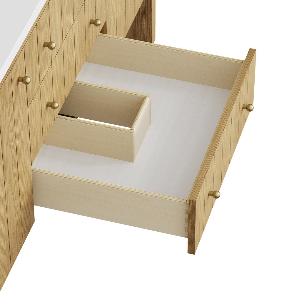 James Martin - Hudson 60" Single Vanity, Light Natural Oak w/ 3 CM Lime Delight Top - 435-V60S-LNO-3LDL view 16