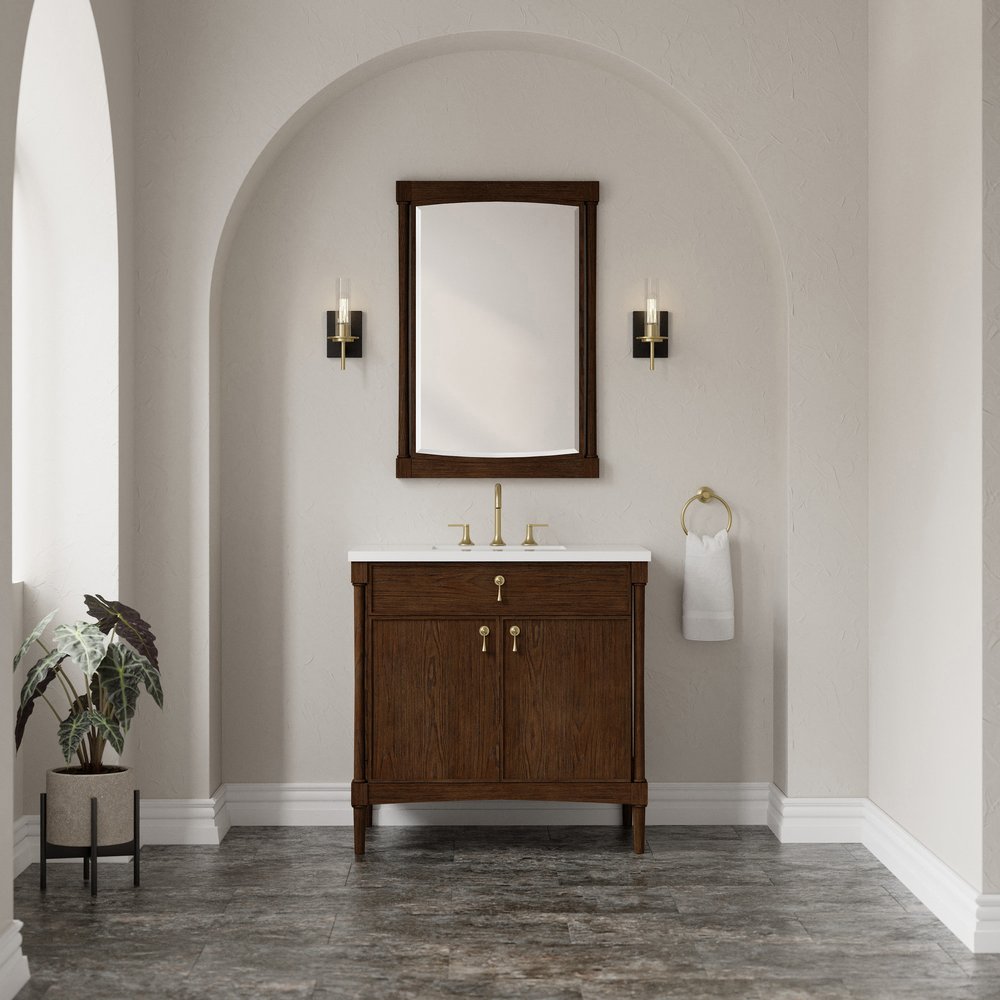 James Martin - Kinnsden 26" Mirror, Sable Oak - D680-M26-SBK view 2