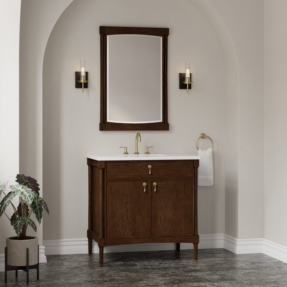 James Martin - Kinnsden 26" Mirror, Sable Oak - D680-M26-SBK view 3
