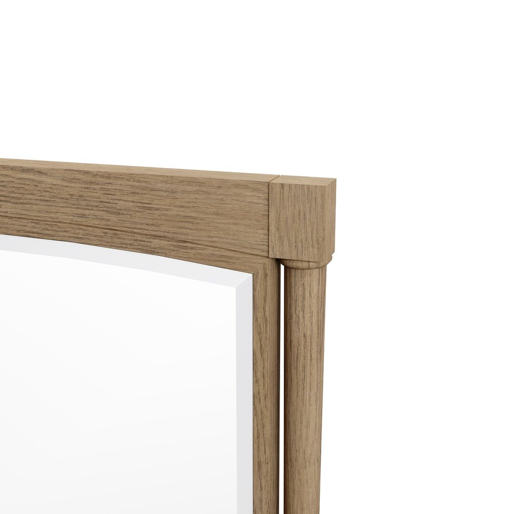 James Martin - Kinnsden 26" Mirror, Weathered Oak - D680-M26-WTO view 8