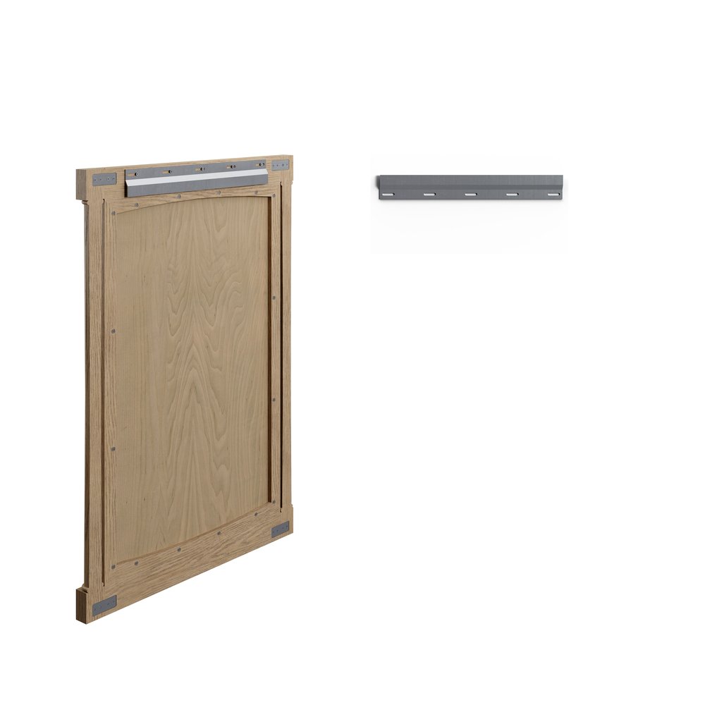 James Martin - Kinnsden 26" Mirror, Weathered Oak - D680-M26-WTO view 9