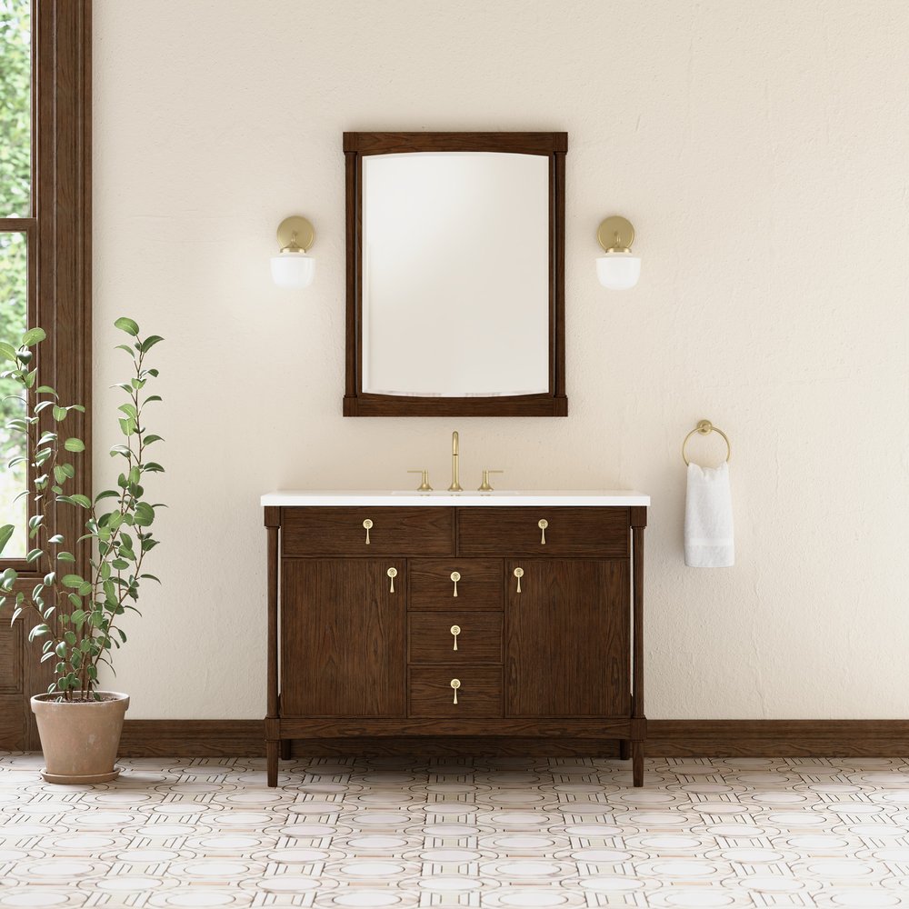 James Martin - Kinnsden 30" Mirror, Sable Oak - D680-M30-SBK view 2