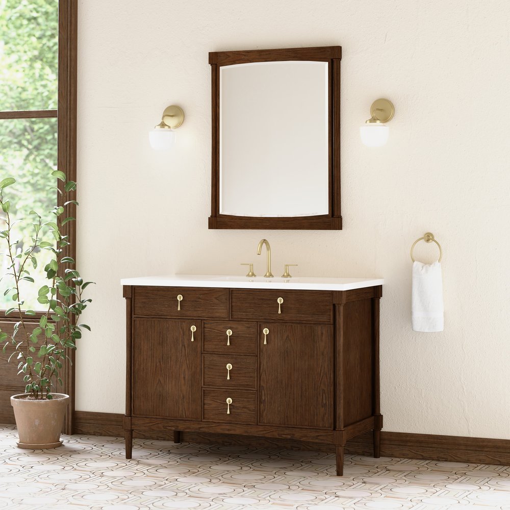 James Martin - Kinnsden 30" Mirror, Sable Oak - D680-M30-SBK view 3