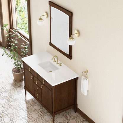 James Martin - Kinnsden 30" Mirror, Sable Oak - D680-M30-SBK view 4