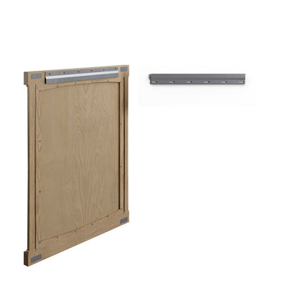 James Martin - Kinnsden 30" Mirror, Weathered Oak - D680-M30-WTO view 9