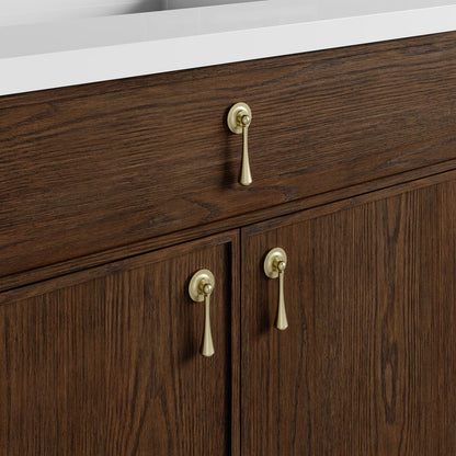 James Martin - Kinnsden 36" Single Vanity, Sable Oak w/ 3 CM Ethereal Noctis Silestone Top - D680-V36-SBK-3ENC view 11
