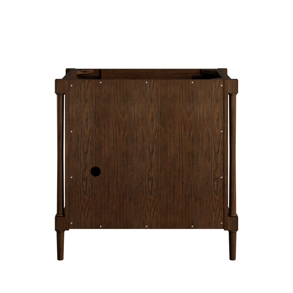 James Martin - Kinnsden 36" Single Vanity, Sable Oak w/ 3 CM Lime Delight Silestone Top - D680-V36-SBK-3LDL view 9