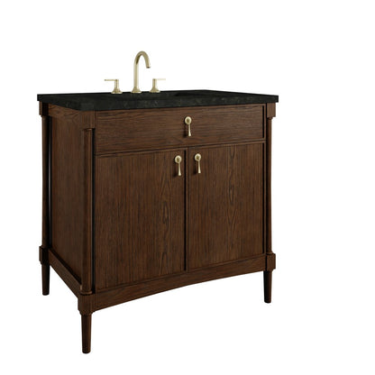 James Martin - Kinnsden 36" Single Vanity, Sable Oak w/ 3 CM Phantome Eclos Top - D680-V36-SBK-3PHT view 10
