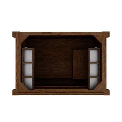 James Martin - Kinnsden 36" Single Vanity, Sable Oak w/ 3 CM Tajnar Eclos Top - D680-V36-SBK-3TJR view 6