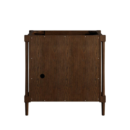 James Martin - Kinnsden 36" Single Vanity, Sable Oak w/ 3 CM Tajnar Eclos Top - D680-V36-SBK-3TJR view 9