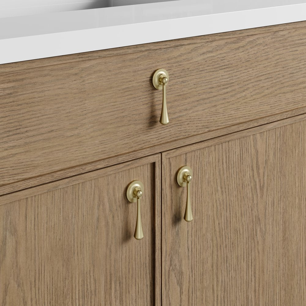James Martin - Kinnsden 36" Single Vanity, Weathered Oak w/ 3 CM Eternal Jasmine Pearl Silestone Top - D680-V36-WTO-3EJP view 11