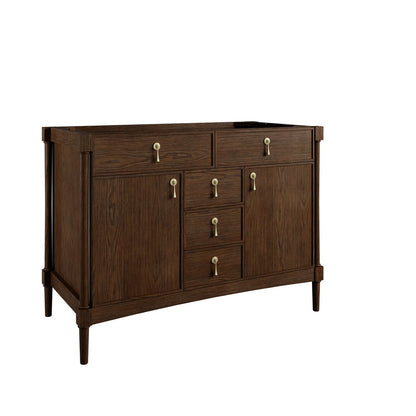 James Martin - Kinnsden 48" Single Vanity Cabinet, Sable Oak - D680-V48-SBK view 1