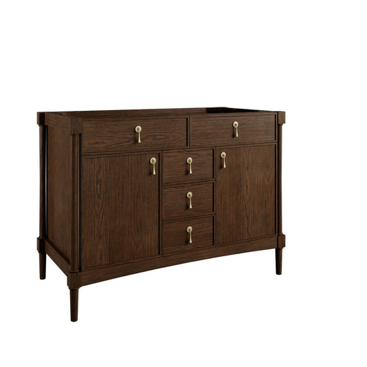 James Martin - Kinnsden 48" Single Vanity Cabinet, Sable Oak - D680-V48-SBK view 1