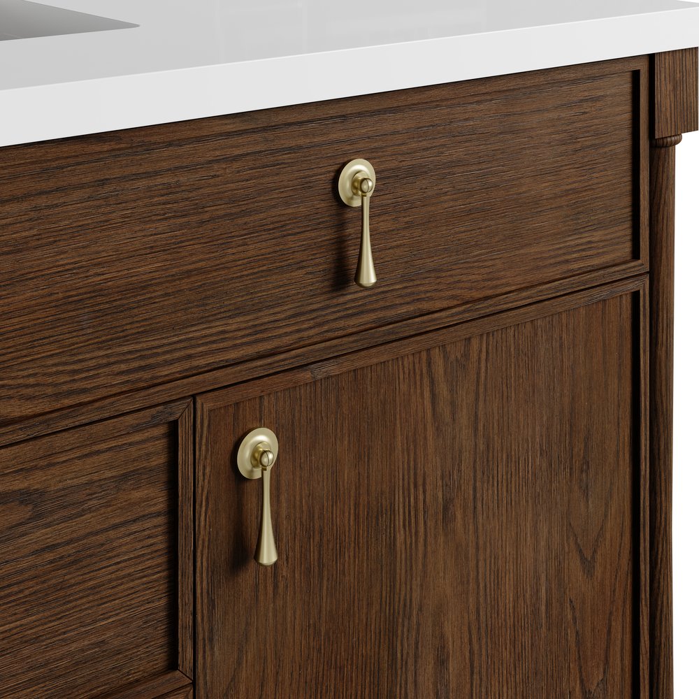 James Martin - Kinnsden 48" Single Vanity Cabinet, Sable Oak - D680-V48-SBK view 5