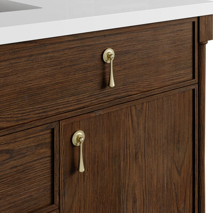 James Martin - Kinnsden 48" Single Vanity, Sable Oak w/ 3 CM Lime Delight Silestone Top - D680-V48-SBK-3LDL view 11
