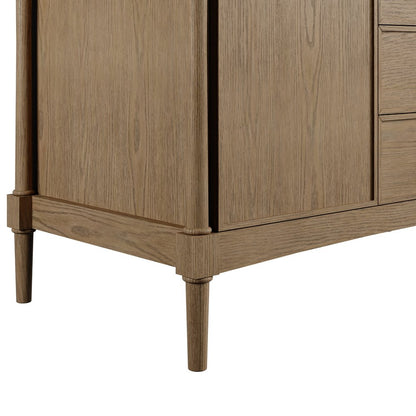 James Martin - Kinnsden 48" Single Vanity, Weathered Oak w/ 3 CM Ethereal Noctis Silestone Top w/FreePower Wireless Charger - D680-V48-WTO-FENC view 12