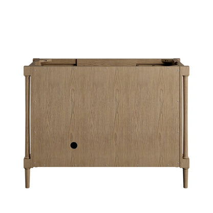 James Martin - Kinnsden 48" Single Vanity, Weathered Oak w/ 3 CM Parisien Bleu Silestone Top - D680-V48-WTO-3PBL view 9