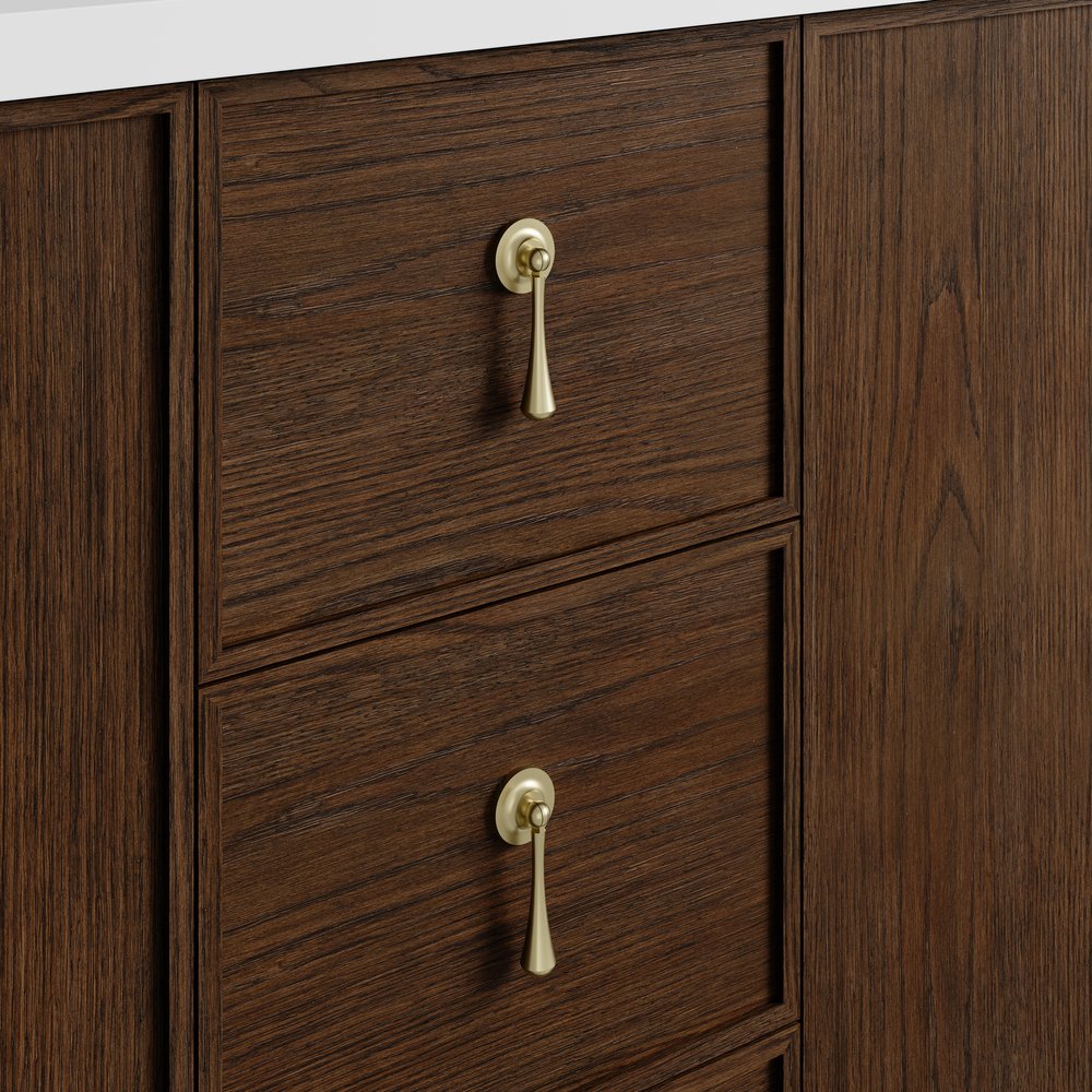 James Martin - Kinnsden 72" Double Vanity, Sable Oak w/ 3 CM Ethereal Noctis Silestone Top w/FreePower Wireless Charger - D680-V72-SBK-FENC view 11