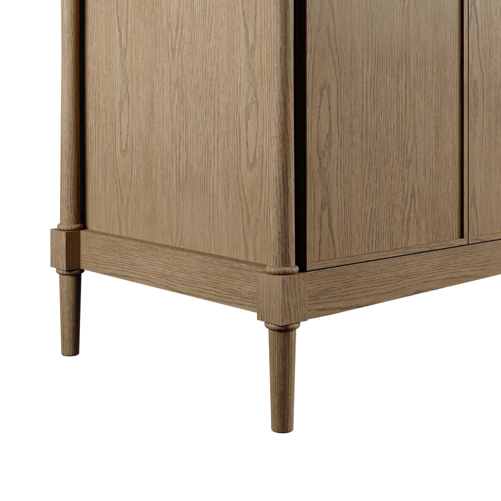 James Martin - Kinnsden 72" Double Vanity, Weathered Oak w/ 3 CM Siberian Silestone Top w/FreePower Wireless Charger - D680-V72-WTO-FSFR view 12