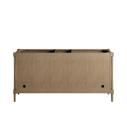 James Martin - Kinnsden 72" Double Vanity, Weathered Oak w/ 3 CM Tajnar Eclos Top - D680-V72-WTO-3TJR view 9