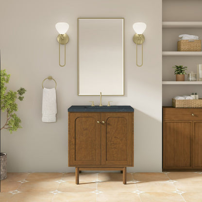 James Martin - Laurent 30" Single Vanity, Honey Oak w/ 3 CM Charcoal Soapstone Silestone Top - 545-V30-HNO-3CSP view 5