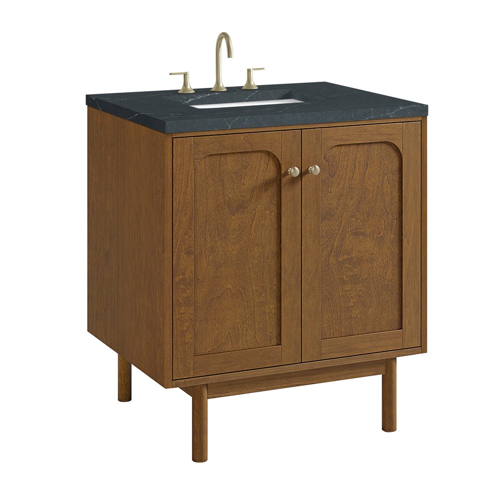 James Martin - Laurent 30" Single Vanity, Honey Oak w/ 3 CM Charcoal Soapstone Silestone Top - 545-V30-HNO-3CSP view 16