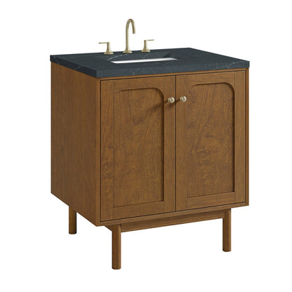 James Martin - Laurent 30" Single Vanity, Honey Oak w/ 3 CM Charcoal Soapstone Silestone Top - 545-V30-HNO-3CSP view 16