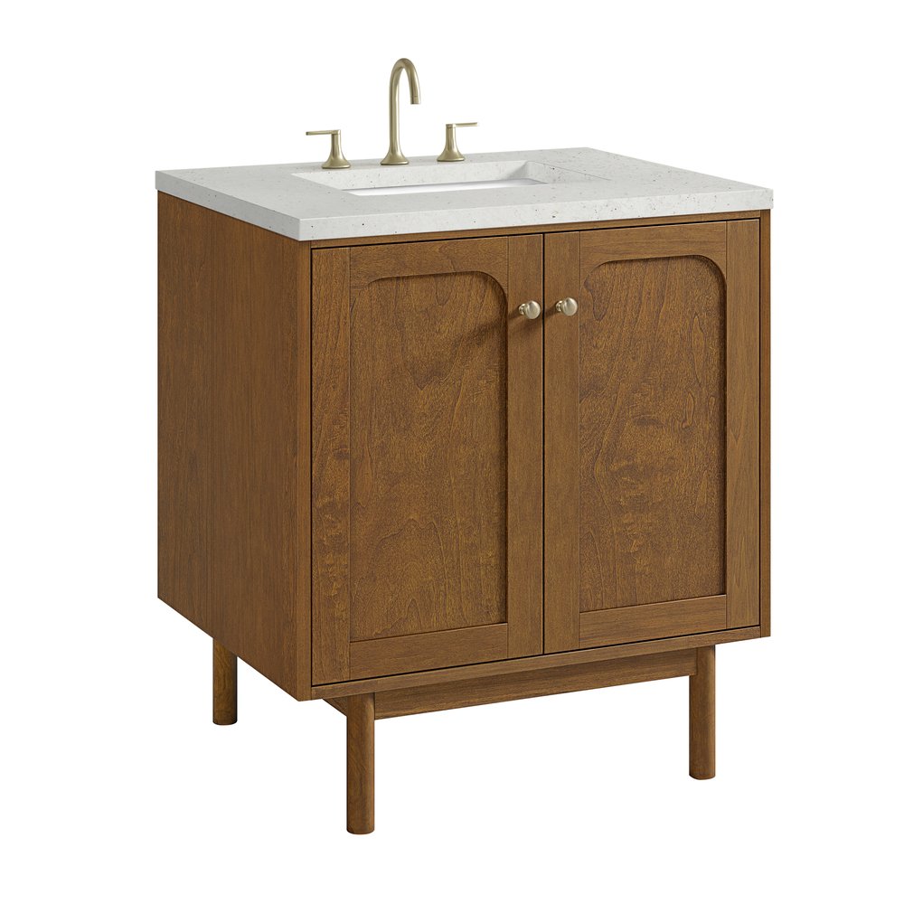 James Martin - Laurent 30" Single Vanity, Honey Oak w/ 3 CM Lime Delight Silestone Top - 545-V30-HNO-3LDL view 16