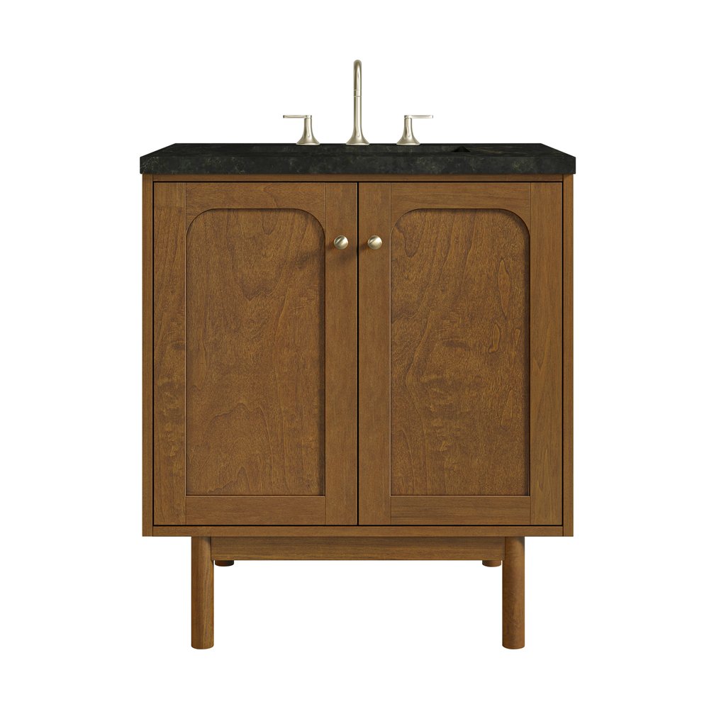 James Martin - Laurent 30" Single Vanity, Honey Oak w/ 3 CM Phantome Eclos Top - 545-V30-HNO-3PHT view 1