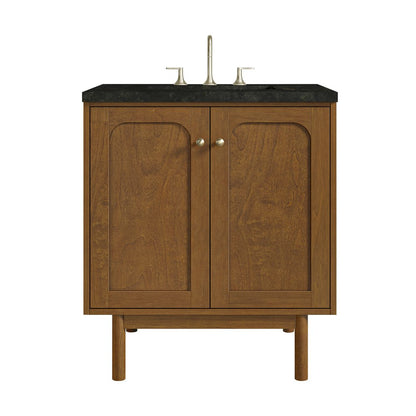James Martin - Laurent 30" Single Vanity, Honey Oak w/ 3 CM Phantome Eclos Top - 545-V30-HNO-3PHT view 1