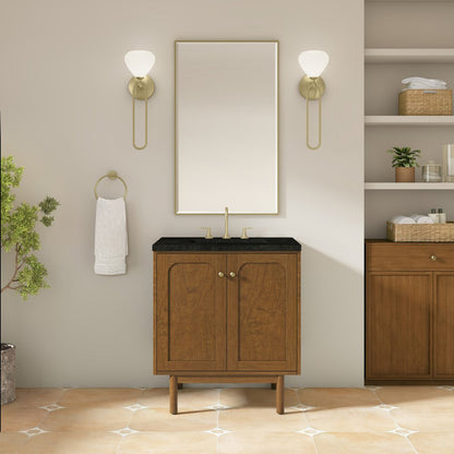 James Martin - Laurent 30" Single Vanity, Honey Oak w/ 3 CM Phantome Eclos Top - 545-V30-HNO-3PHT view 5