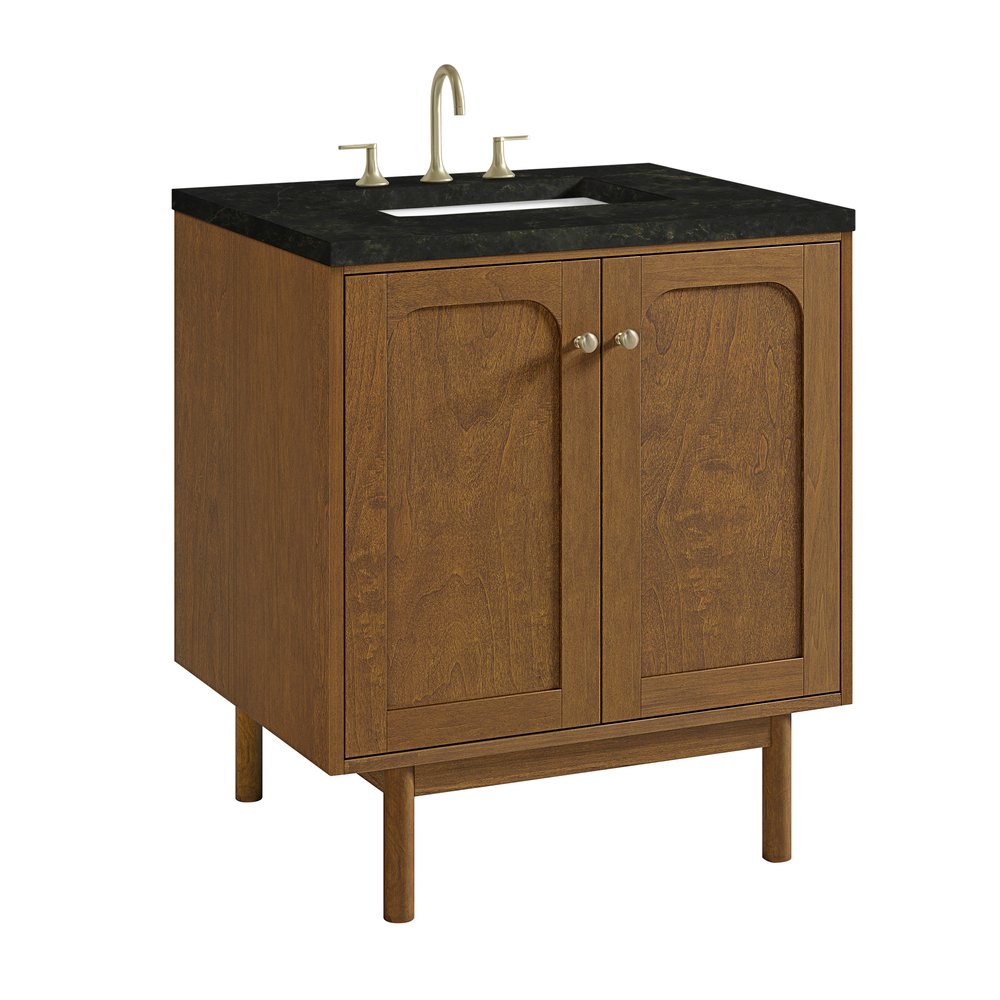 James Martin - Laurent 30" Single Vanity, Honey Oak w/ 3 CM Phantome Eclos Top - 545-V30-HNO-3PHT view 16